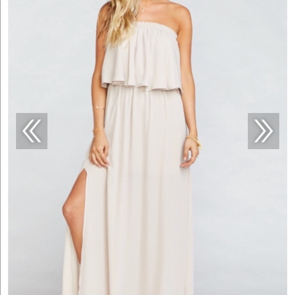 hacienda maxi dress in show me the ring crisp
